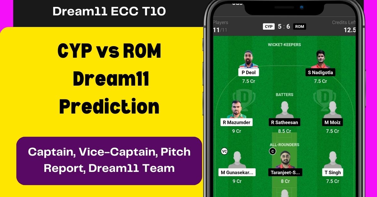 CYP vs ROM Dream11 Prediction Today Team Captain and Vice Captain Selection