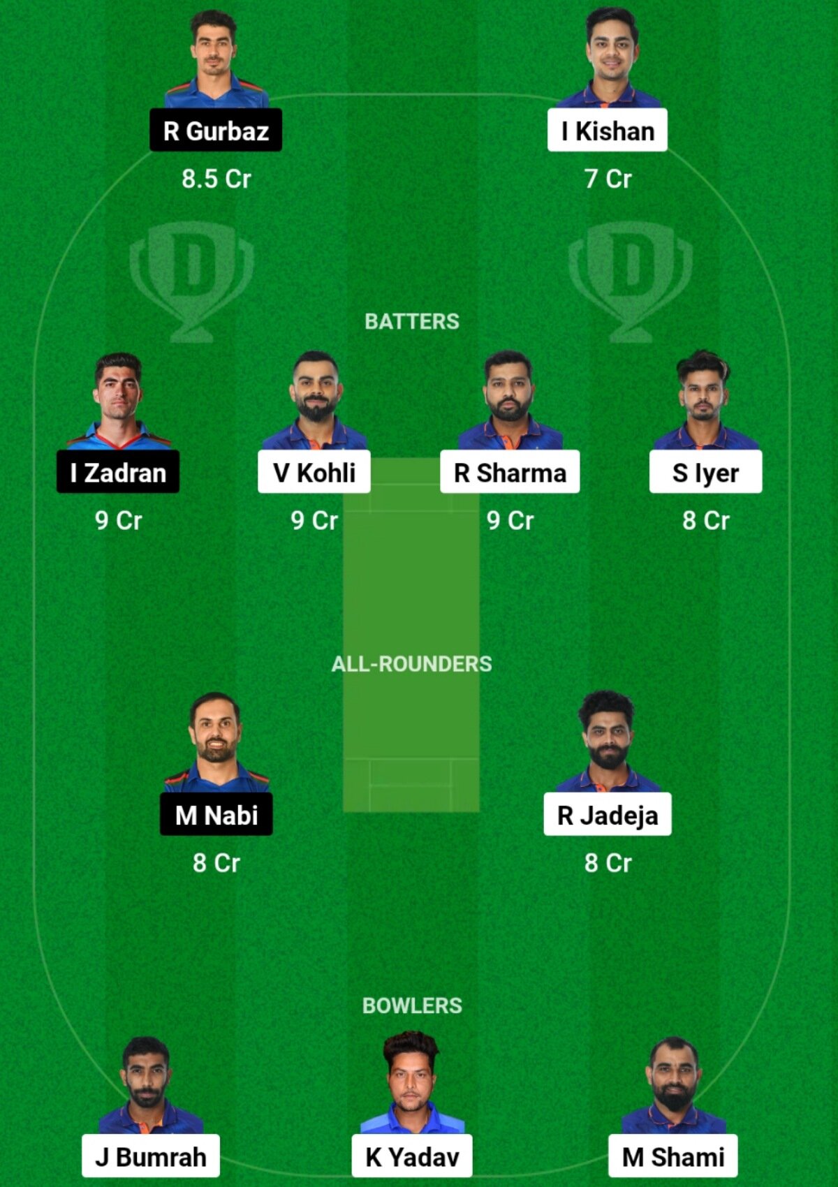IND vs AFG Dream11 Prediction Today Match - ICC Men's ODI Cricket World Cup, 2023