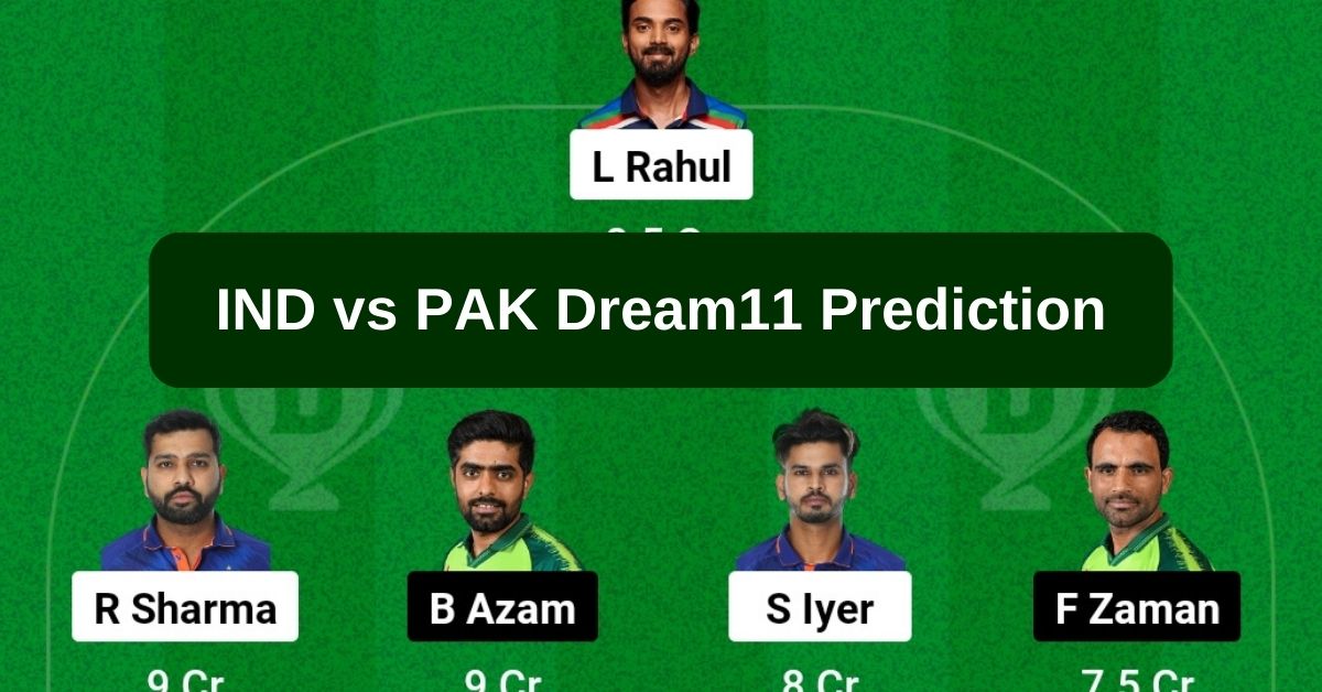 IND vs PAK Dream11 Prediction Today Match