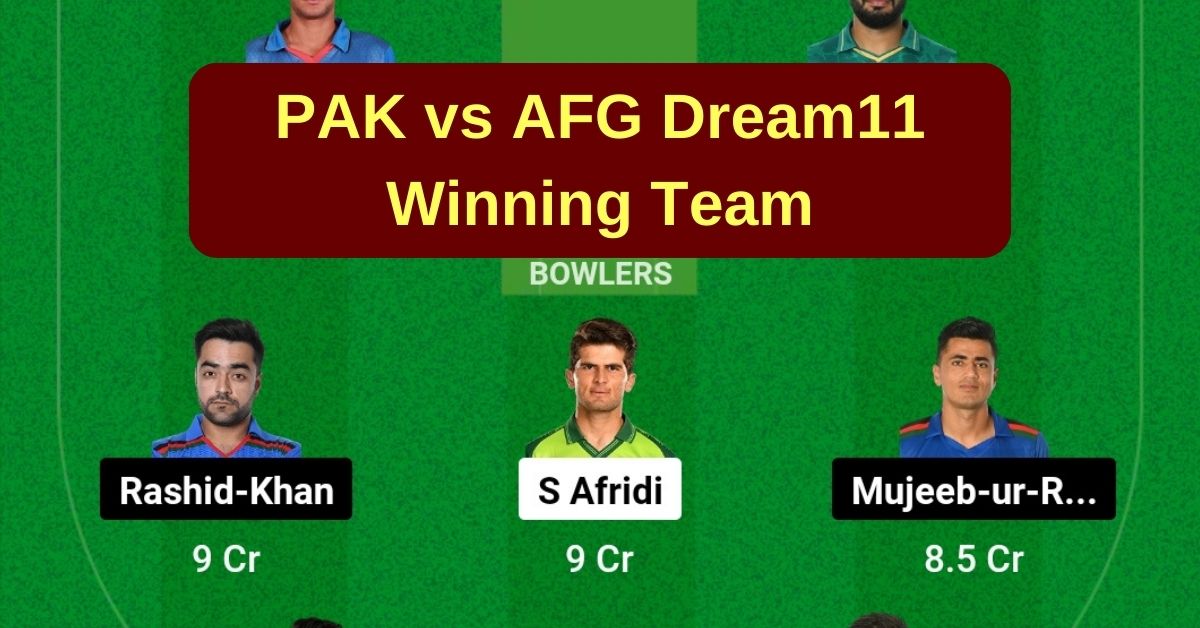 PAK vs AFG Dream11 Prediction Today Match
