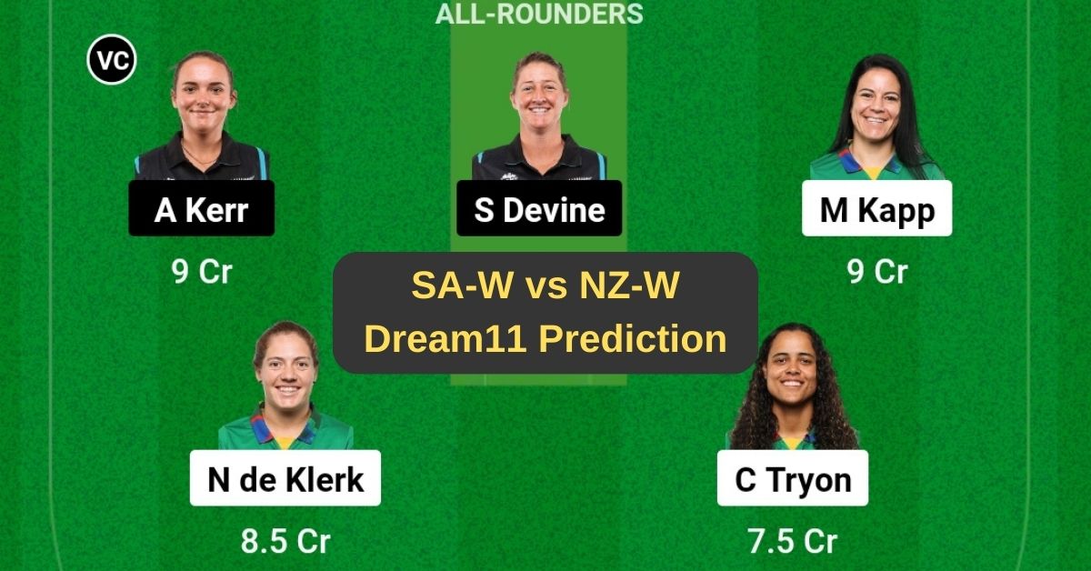 SA-W vs NZ-W Dream11 Prediction Today Match