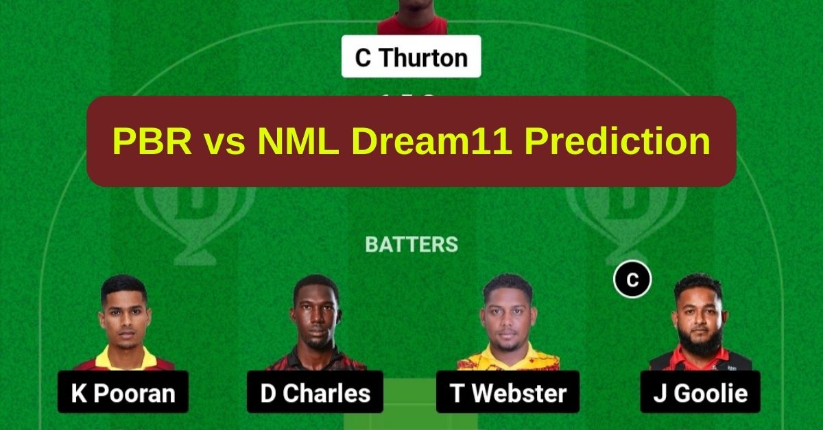 PBR vs NML Dream11 Prediction