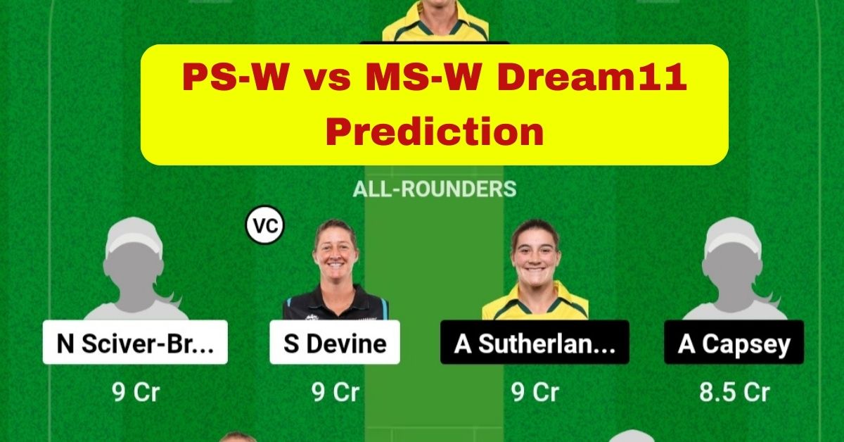 PS-W vs MS-W Dream11 Prediction