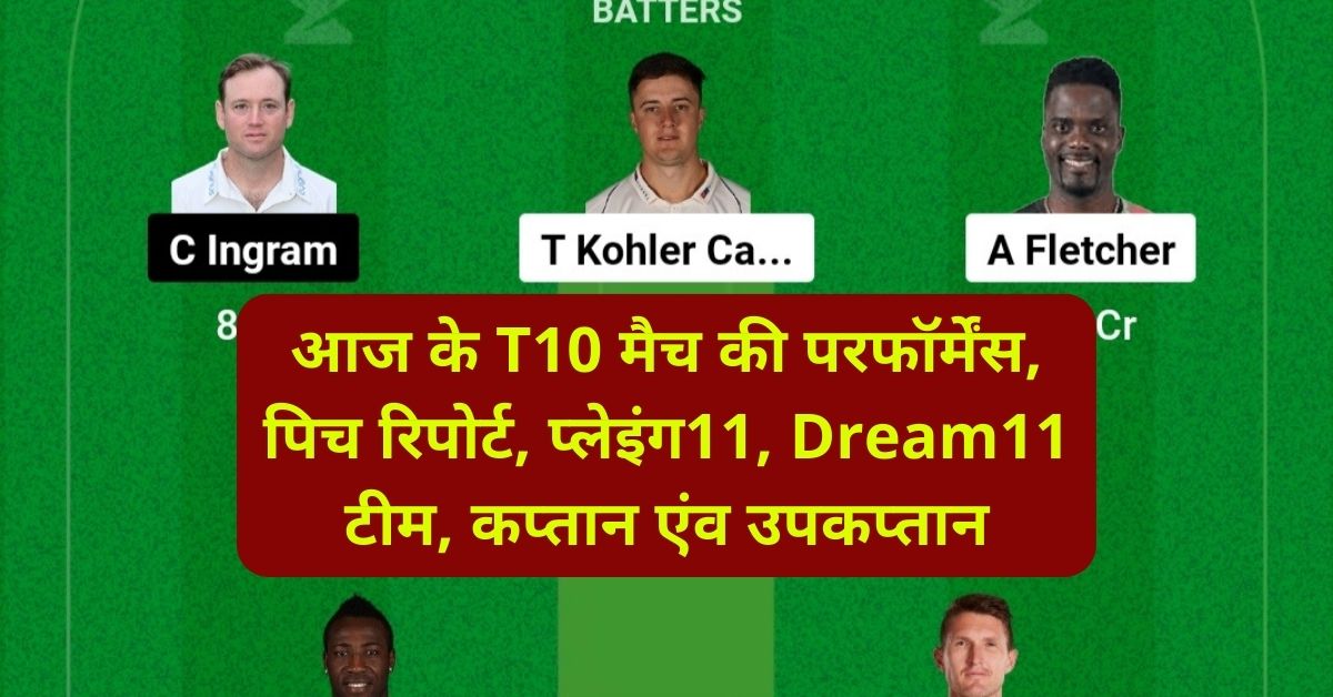 DG vs TAD Dream11 Prediction Today: आज के T10 मैच की परफॉर्मेंस, पिच रिपोर्ट, प्लेइंग11, Dream11 टीम, कप्तान एंव उपकप्तान